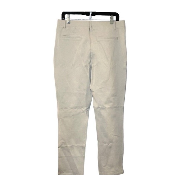 Quince Ultra-Stretch Ponte Straight Leg Pant Ecru Beige Regular 30"- L - NWT - Picture 3 of 6